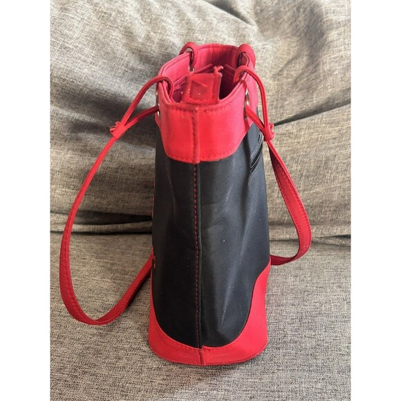 Sandol Ohio State University OSU Buckeyes Purse Red Black Double Handles Zip - Picture 3 of 10